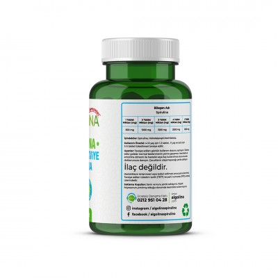 Algolina Spirulina 120 Tablet 600 Mg